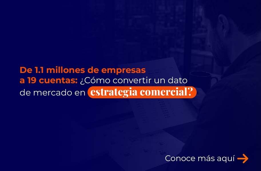 De 1.1 millones de empresas a 19 cuentas: cómo convertir un dato de mercado en estrategia comercial