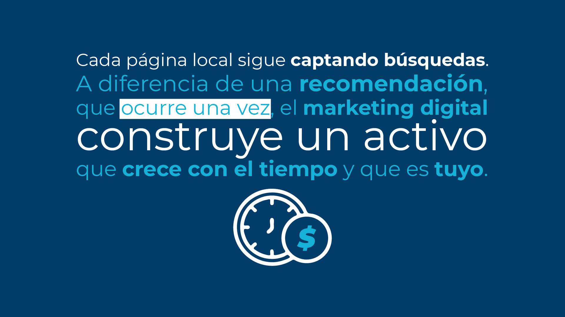 Marketing digital que construye un activo comercial que crece con el tiempo