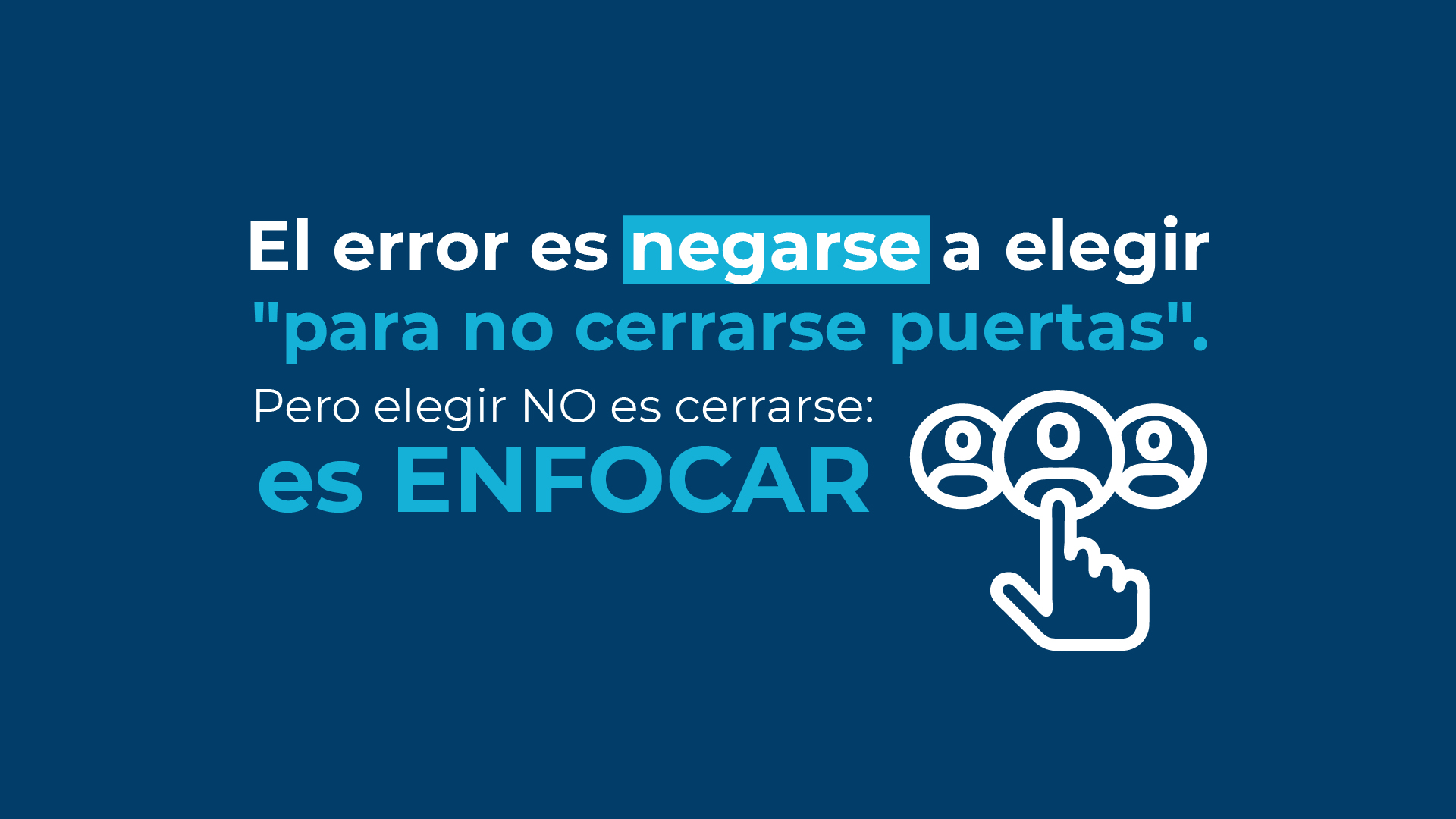 Elegir un segmento permite enfocar los esfuerzos comerciales en el comprador ideal